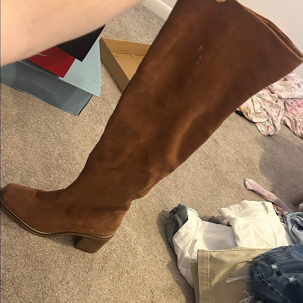 Seychelles Tan Over the Knee Boots